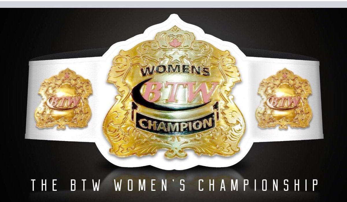 BTWrestlingCA's tweet photo. Tonight, 8 awesome ladies compete for this! Who will be our 1st Women's Champion? Come witness this live https://t.co/cozlO9LSWB
