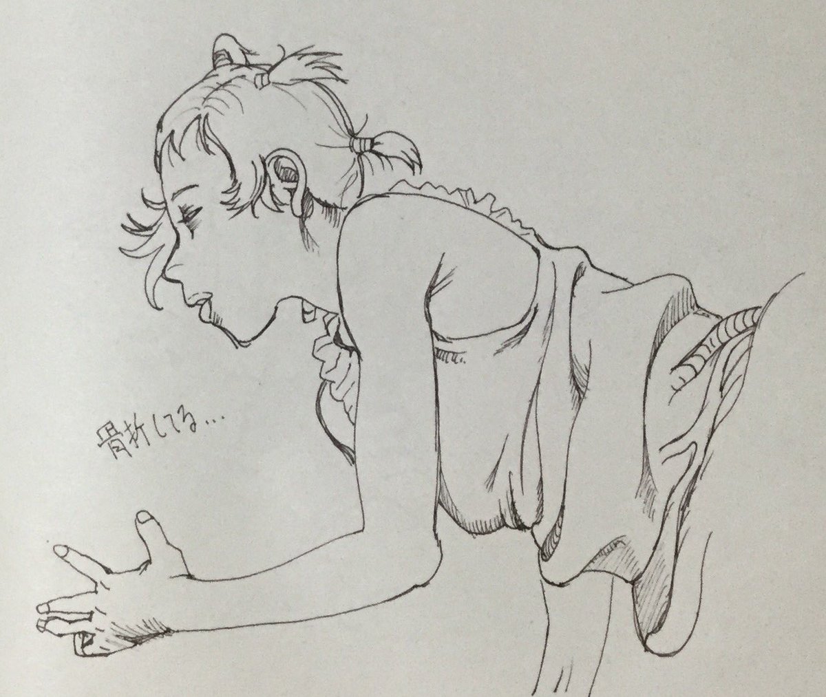 骨折してる……

#模写
#お絵描き 