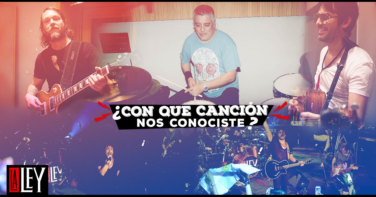 Cuéntanos... ¿Cuál fue la primera canción que escuchaste de La Ley? #MiHistoriaconLaLey