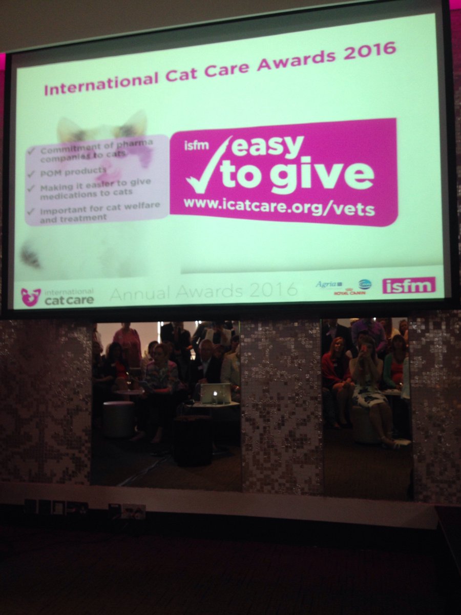 iCatCare's tweet photo. The first awards of the day will be our #easytogive awards! #icatcareawards https://t.co/WgHtsRPEwo
