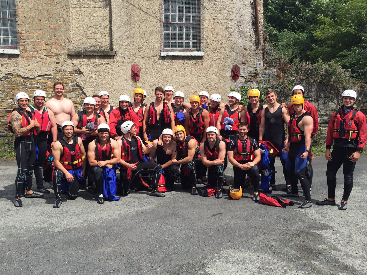 CoventryRugby's tweet image. After a morning training session, the team are now ready for white water rafting #Dublin #CovPreSeason