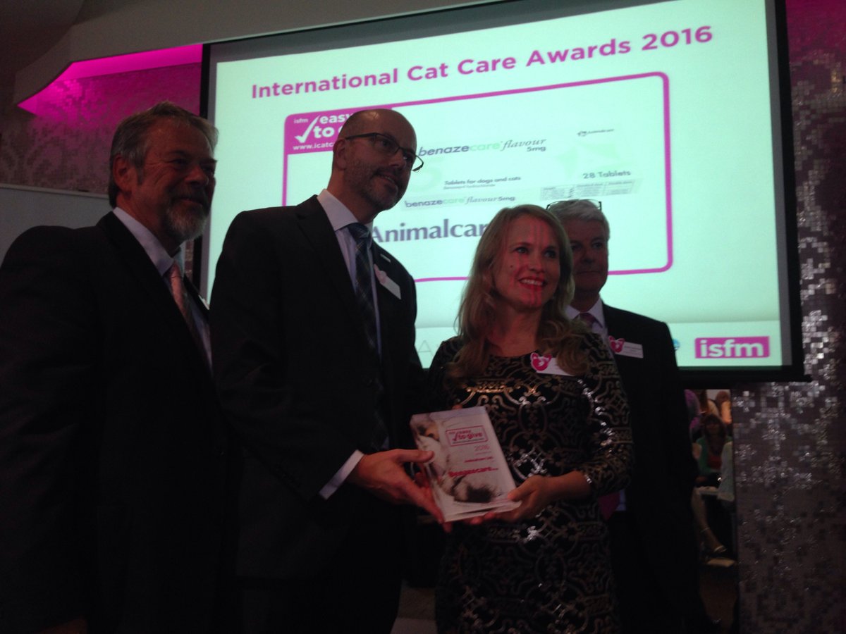 iCatCare's tweet photo. Congratulations to AnimalCare for receiving our 2nd #easytogive award for Benazecare 5mg tablets #icatcareawards https://t.co/ygkLvOGnv9