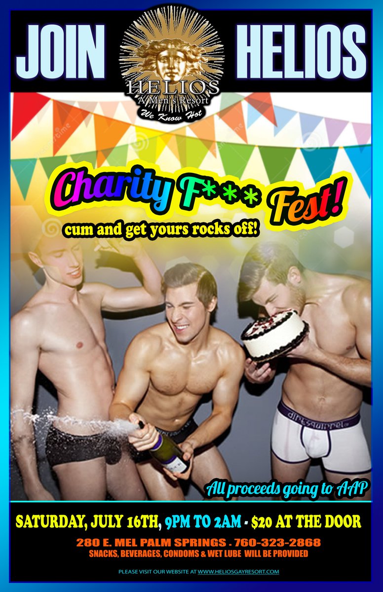 HeliosResort's tweet photo. CUM TO OUR FINAL PARTY THIS SATURDAY AND SAY GOODBYE TO A GAY INSTITUTION! https://t.co/PoNBTuBMD0