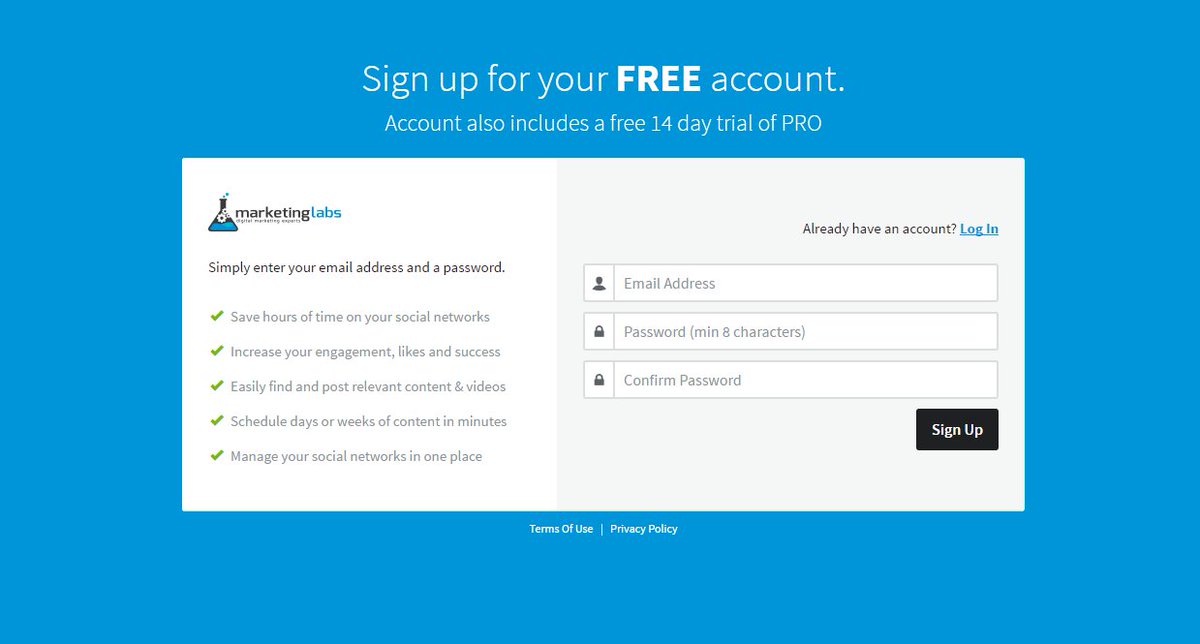 Try our new FREE #SocialMediaMarketing tool. Schedule, edit, analyse, create visuals &amp; more! social.marketinglabs.co.uk/signup