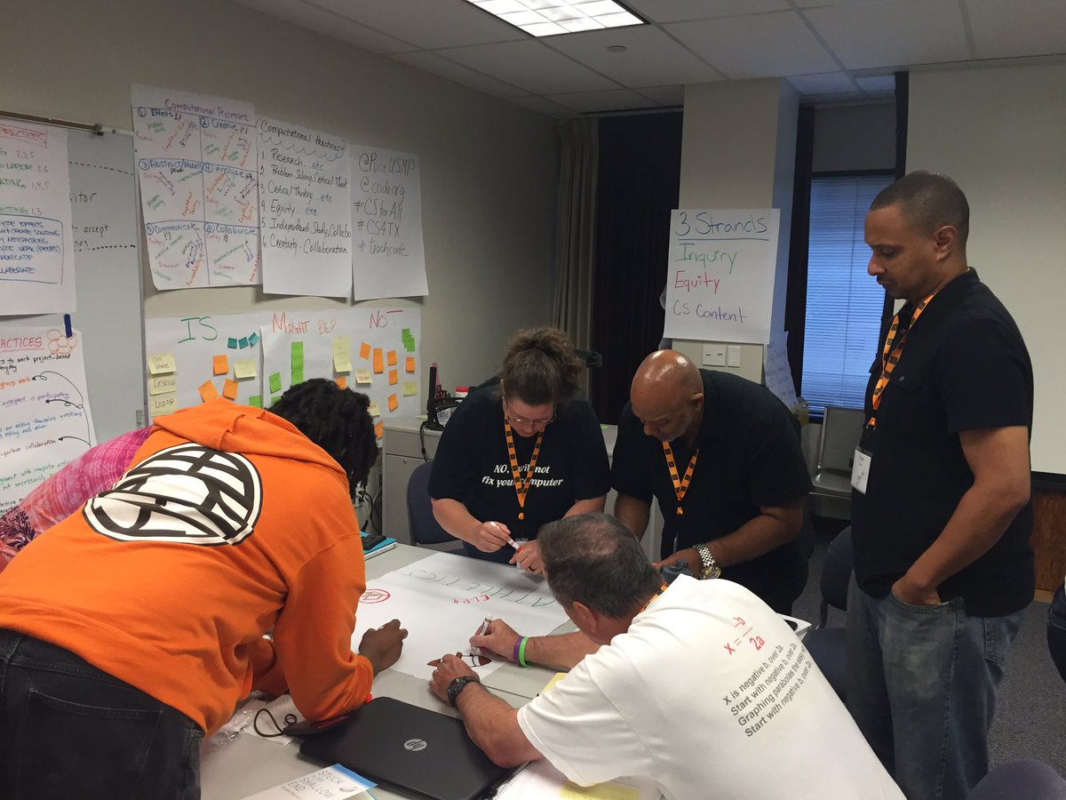 j_hinz's tweet photo. #ecspd day 4!! Look at that team work #cs4all #cs4tx @codeprg @TeachCode https://t.co/NnelMRxOaT