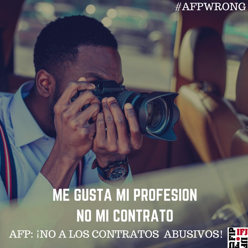 IFJGlobal's tweet photo. #AFPWrong Los derechos de autor no se tocan.¡ACTÚA AHORA! https://t.co/Yc375JF53Z @CCOO @zulianalainez @fimera https://t.co/1JoBN2TIan