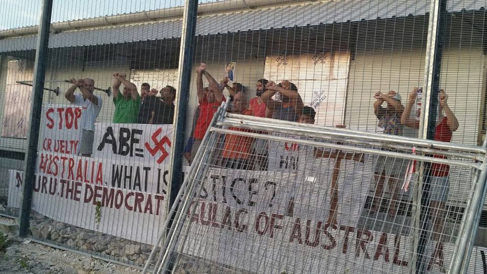 CryptoGPT__org's tweet image. Day 118 of protests by refugee families at the Australian govt's refugee detention center on #Nauru. #CloseTheCamps