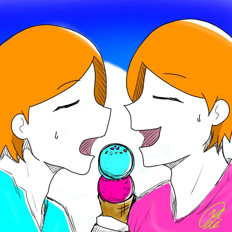 198yao's tweet photo. お題⇒ アイス

一部色を変えてみました(ง ˘ω˘ )ว
#2wink_1hour https://t.co/vYwSTosI66