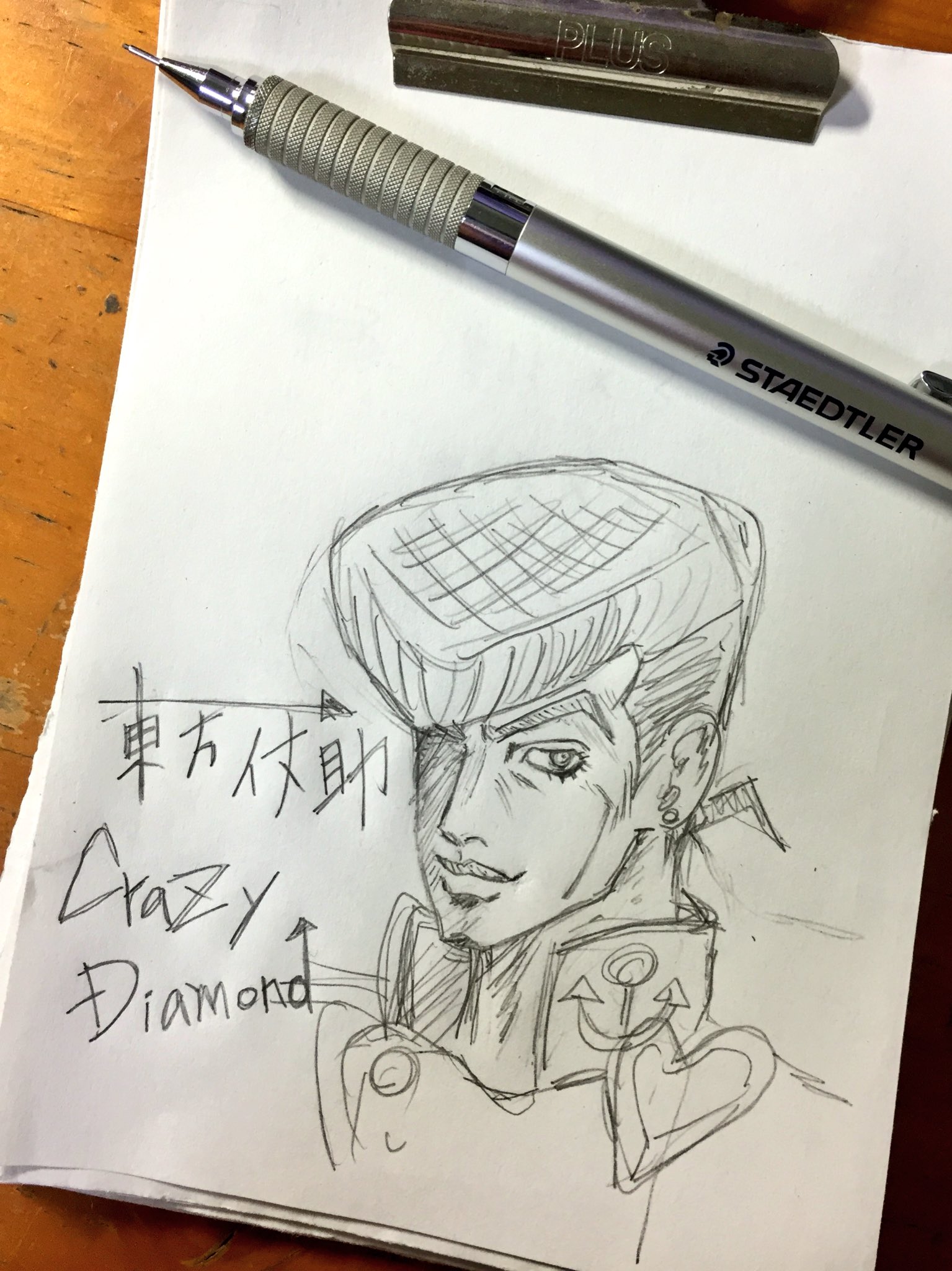 ほそかわ制作室 Ar Twitter 今夜はジョジョだー 仗助のスタンド クレイジーダイヤモンド の元ネタ シド バレットを歌った ピンクフロイドの Shine On You Crazy Diamond ジョジョの奇妙な冒険 東方仗助 クレイジーダイヤモンド