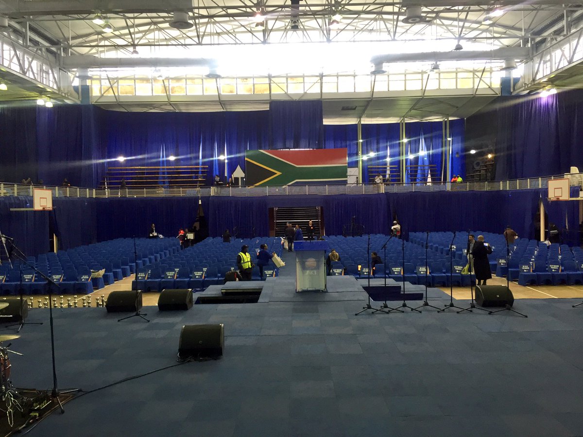 zilevandamme's tweet photo. Preparations underway at OR Tambo Hall in Khayelitsha for the Cape Town #KeepMakingProgress rally tomorrow @Our_DA https://t.co/sQNb8kEZjv