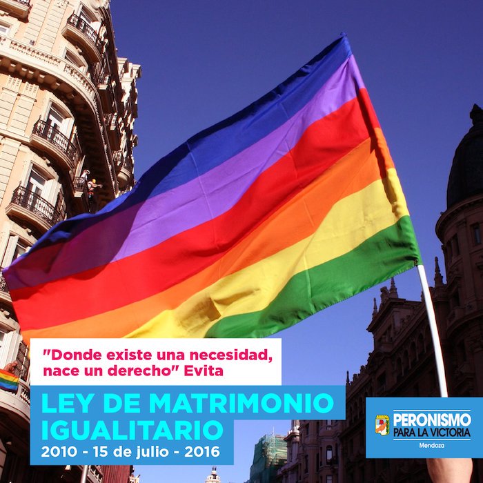 PPVMza's tweet photo. "Donde existe una necesidad, nace un derecho". Evita https://t.co/DZUm7G3mW9