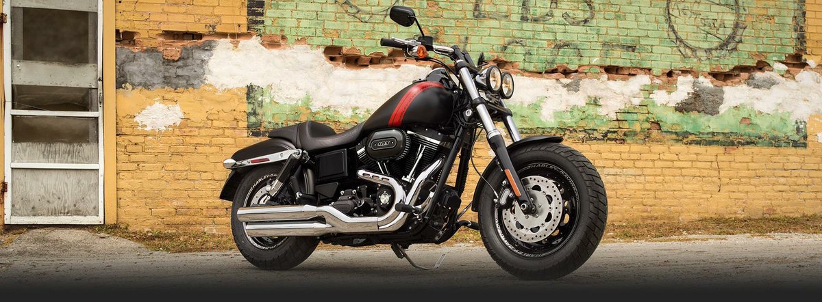 driven_india's tweet photo. Cause a commotion with the Harley Davidson Fat Bob!  Call 7569-DRIVEN to book your ride today! #Driven https://t.co/dqyp5iHDW5