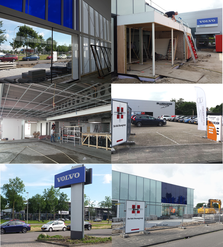 dekokbouwgroep's tweet photo. @VolvoCarsNL in Breda gaat het hard met de nieuwe showroom, voor de bouwvak zijn we klaar! #VolvoV90 https://t.co/urjGnd88Ah