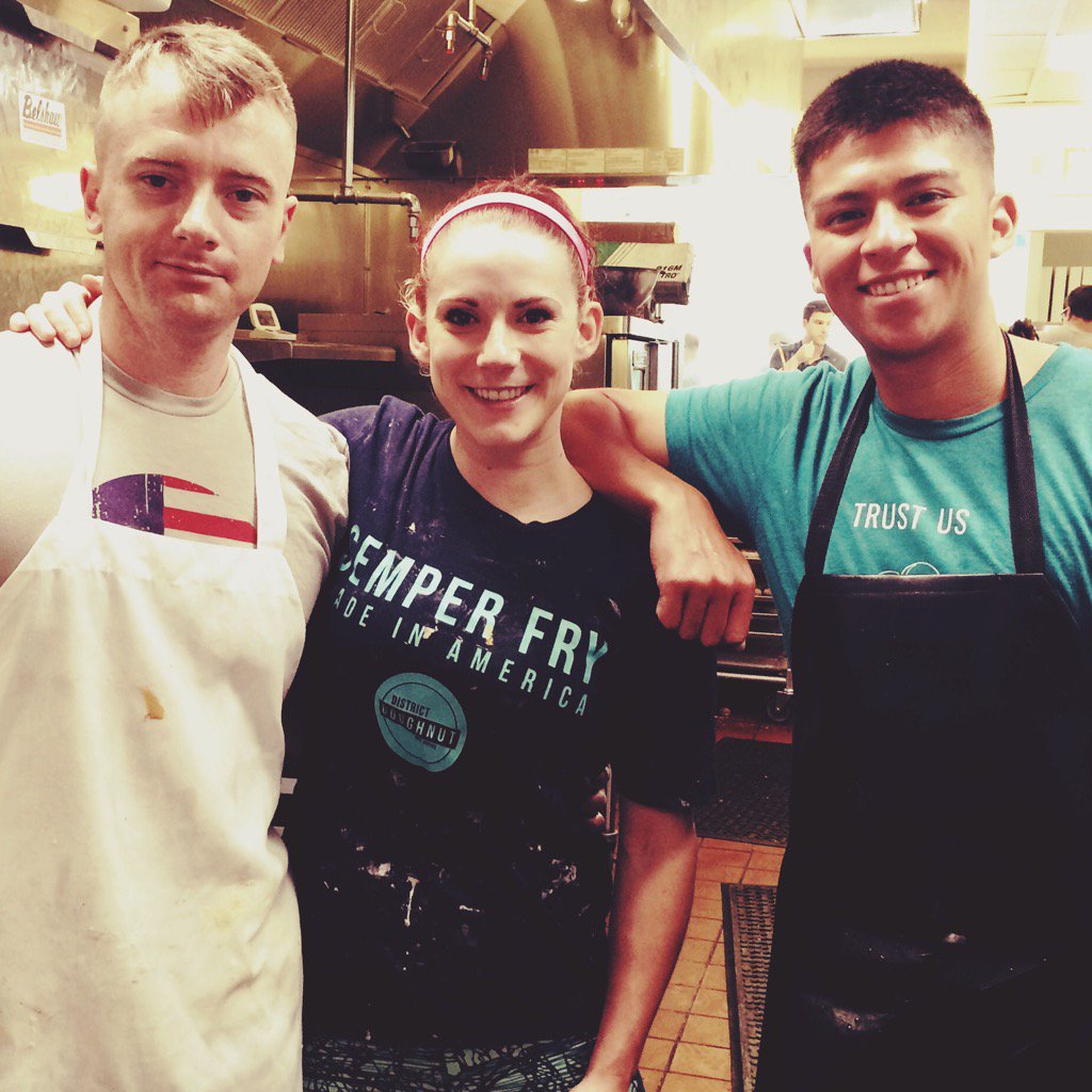 DCDoughnut's tweet photo. Marines. Chefs. Doughnut lovers. Incredible people. Happy Fryday. #SemperFi #SemperFry https://t.co/NdR7wX8hEd