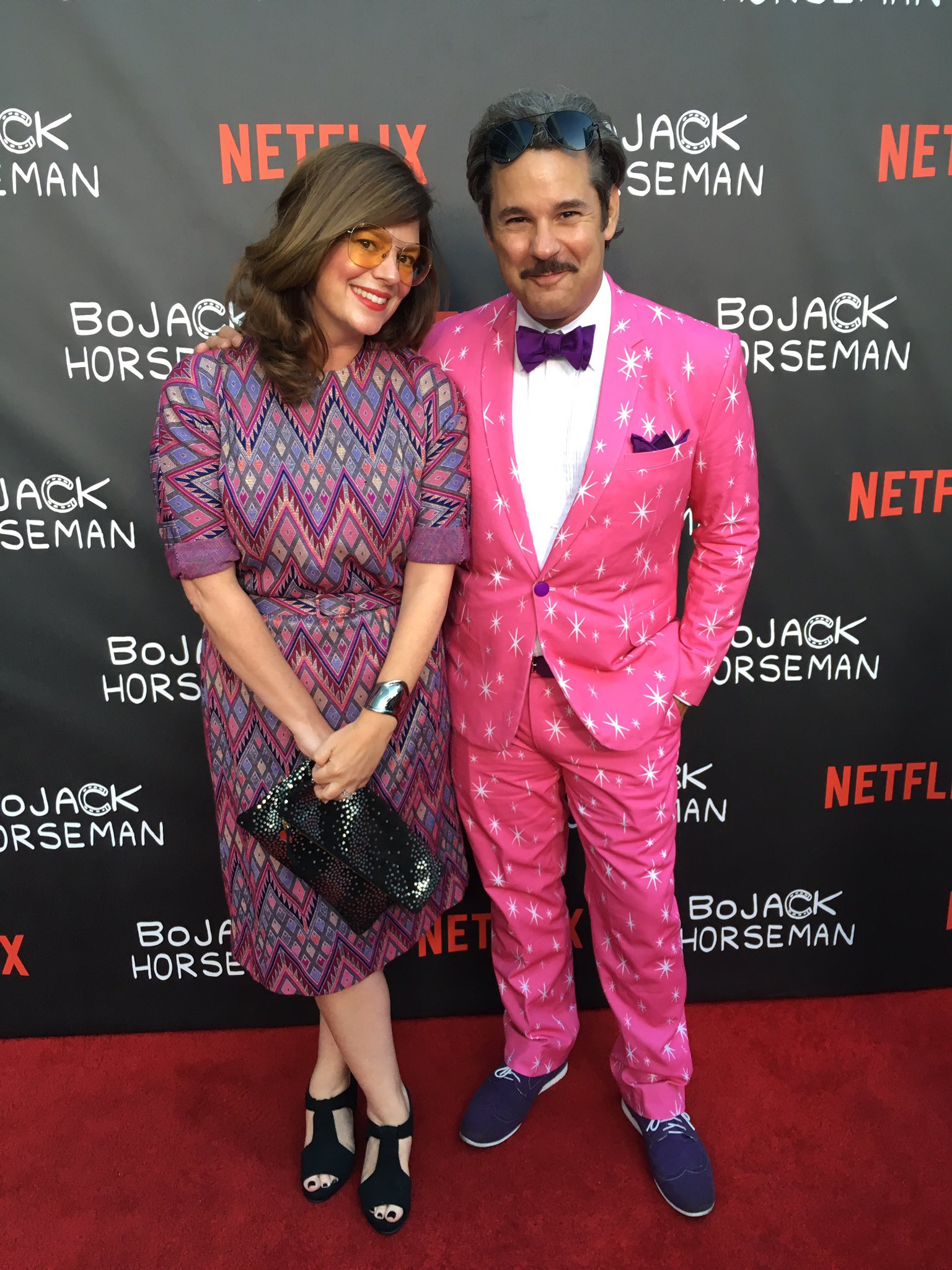 Janie Haddad Tompkins On Twitter I Like Art And Stuff That Makes You Ponder Watch Bojackhorseman S3 Us At The Premiere Paul As Mr Peanutbutter
