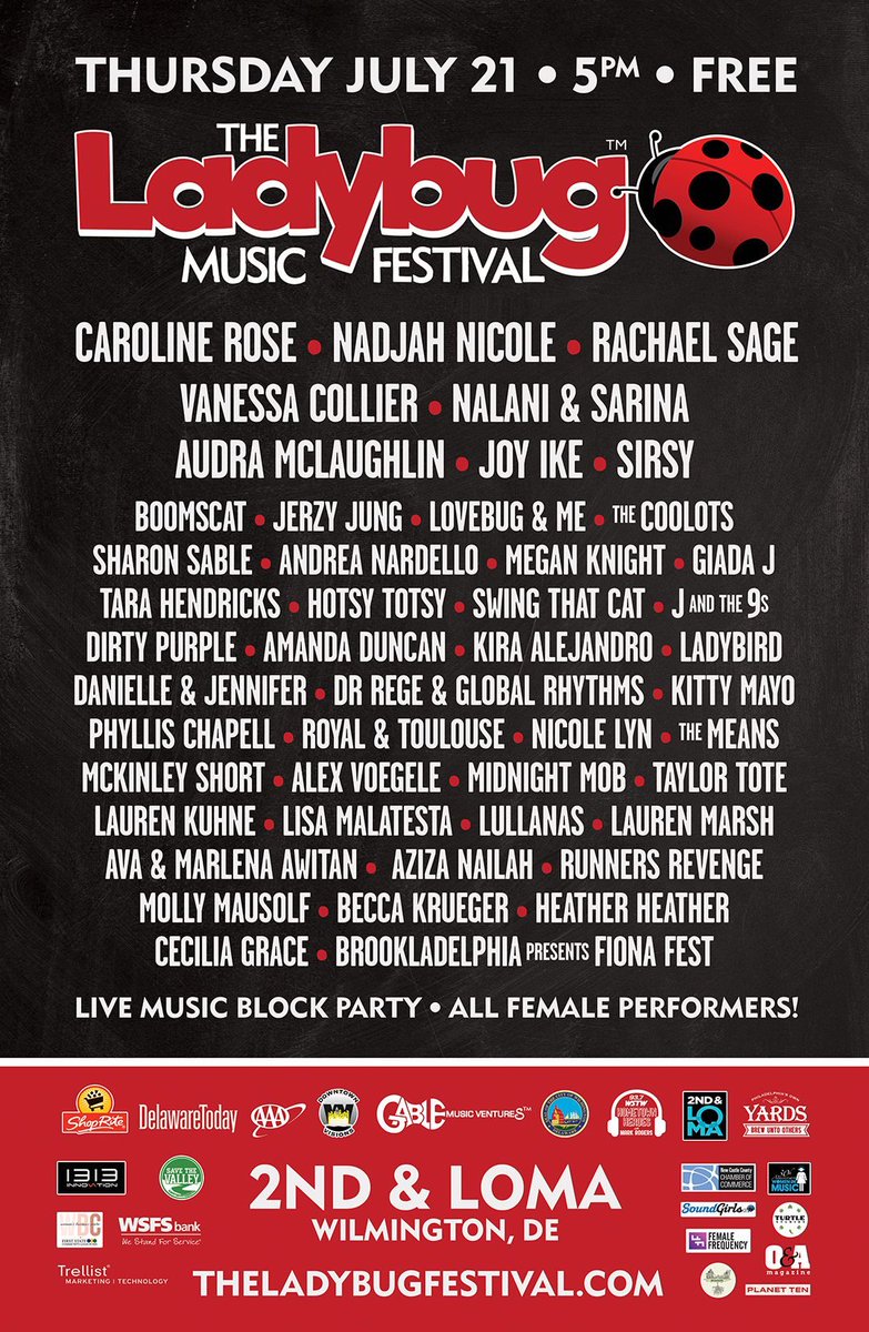 FREE Block Party say what 🙌
Located on 2nd &amp; Loma Wilm DE next Thurs. July 21. #female #performers rule #girl #power