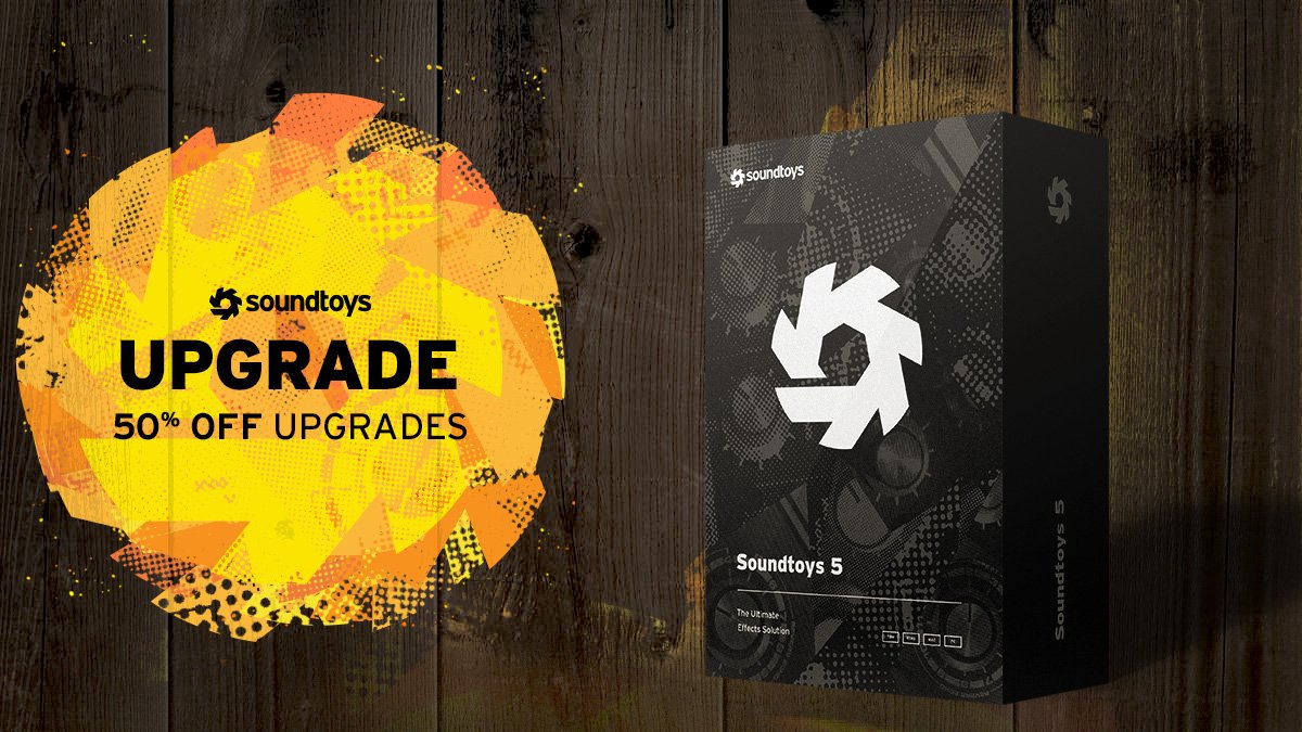 soundtoys's tweet photo. 50% off individual plug-ins and upgrades to #Soundtoys5 until July 21! Log into https://t.co/fHwDpWzdYV for pricing. https://t.co/YuCcxdEShJ
