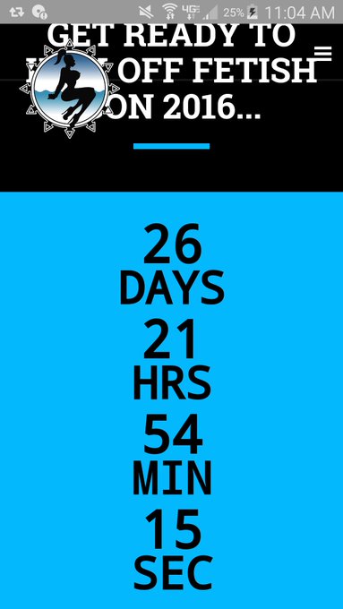 I can't believe @FetishCon  is only 26days, 21 hours, 54mins, 15 seconds away! https://t.co/nRulsyIn