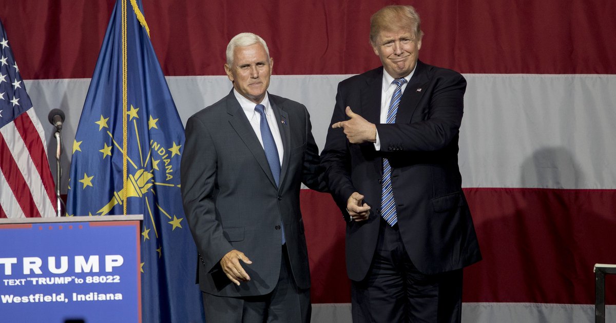 USATODAY's tweet image. Trump makes it official: Mike Pence is his running mate usat.ly/2a3Kql5