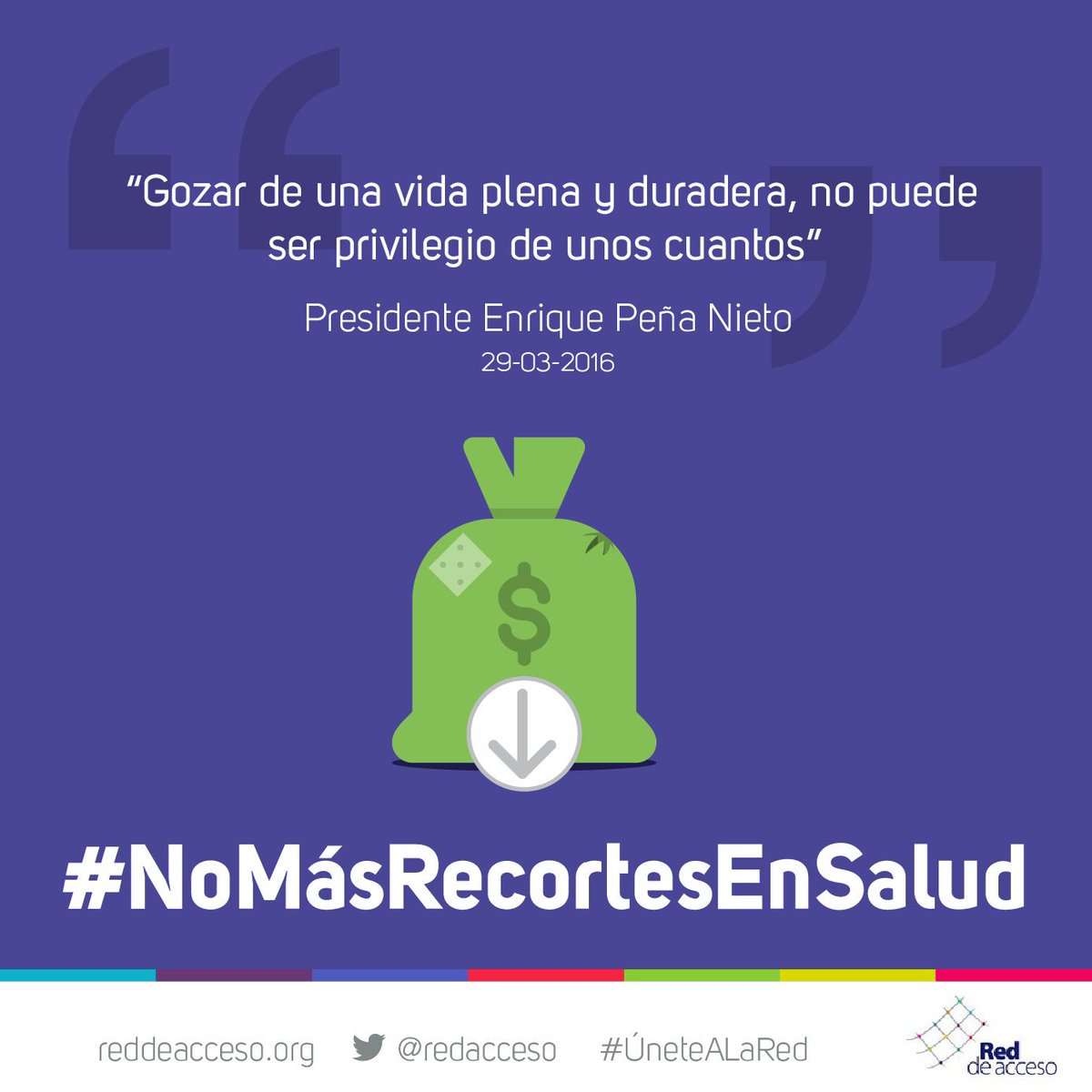 RedAcceso's tweet photo. Seguimos esperando que @LVidegaray explique qué beneficios tiene el recorte de 6,500 mdp a salud #ElRecorteEnferma https://t.co/H6GaozeRLF