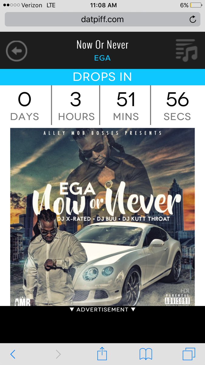 DaBoiXtra's tweet photo. TODAY @ 3PM @EgaAMB DROPS #NowOrNever ON @DATPIFF https://t.co/xooEWMUIdX @TheDJXrated @djBuu @djKuttThroat #AMB https://t.co/NVSa42H4bU