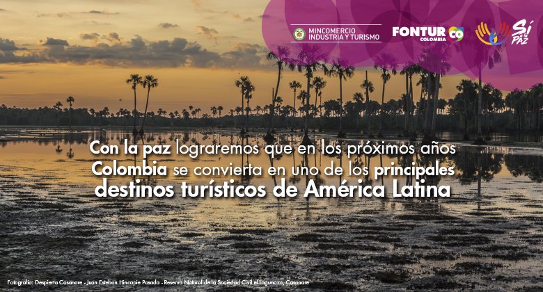 MincomercioCo's tweet photo. El turismo crecerá un 30% con la paz. ¿Qué opinas? #SíALaPaz https://t.co/5YEFqYU1LI