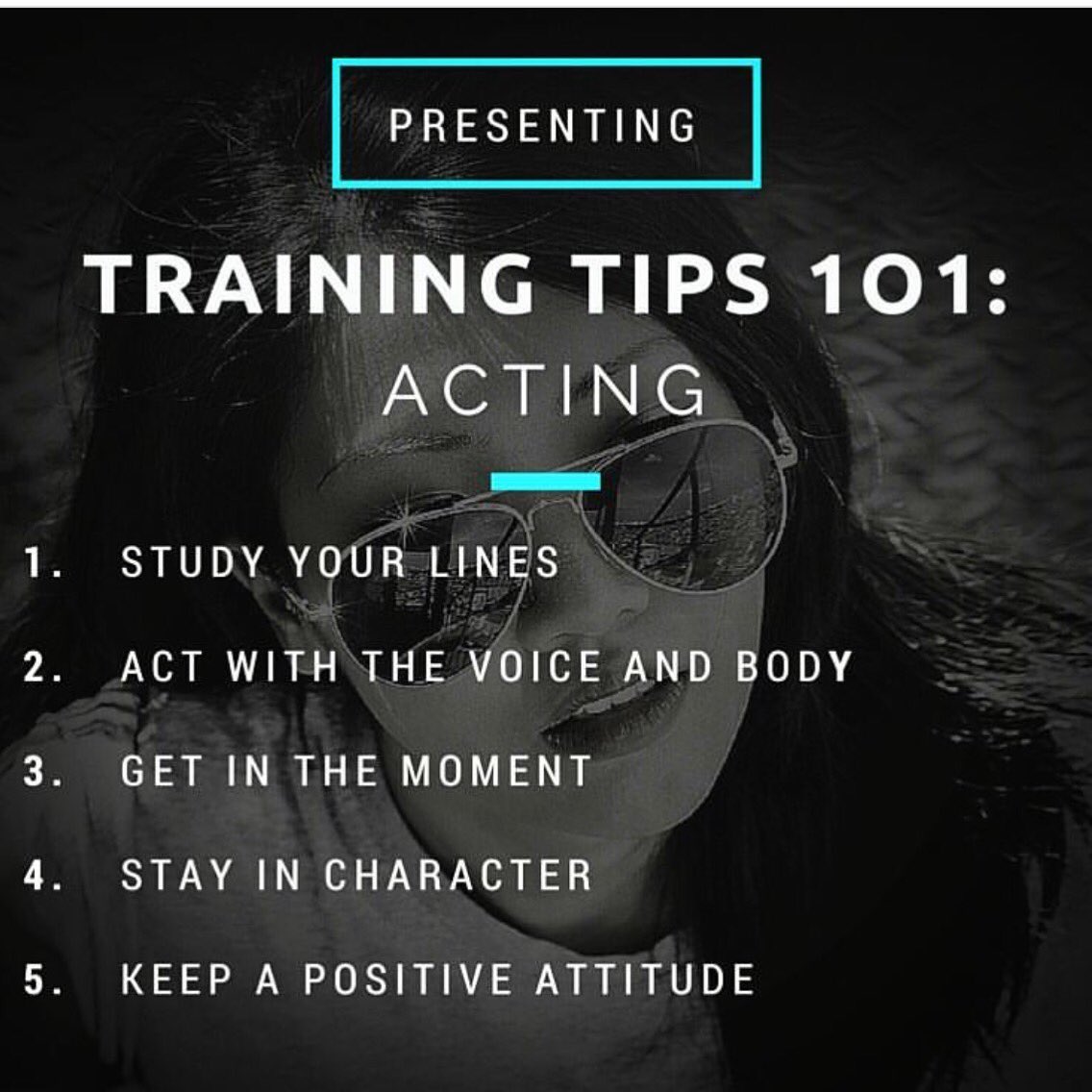 Acting 101 🎬🎬🎬