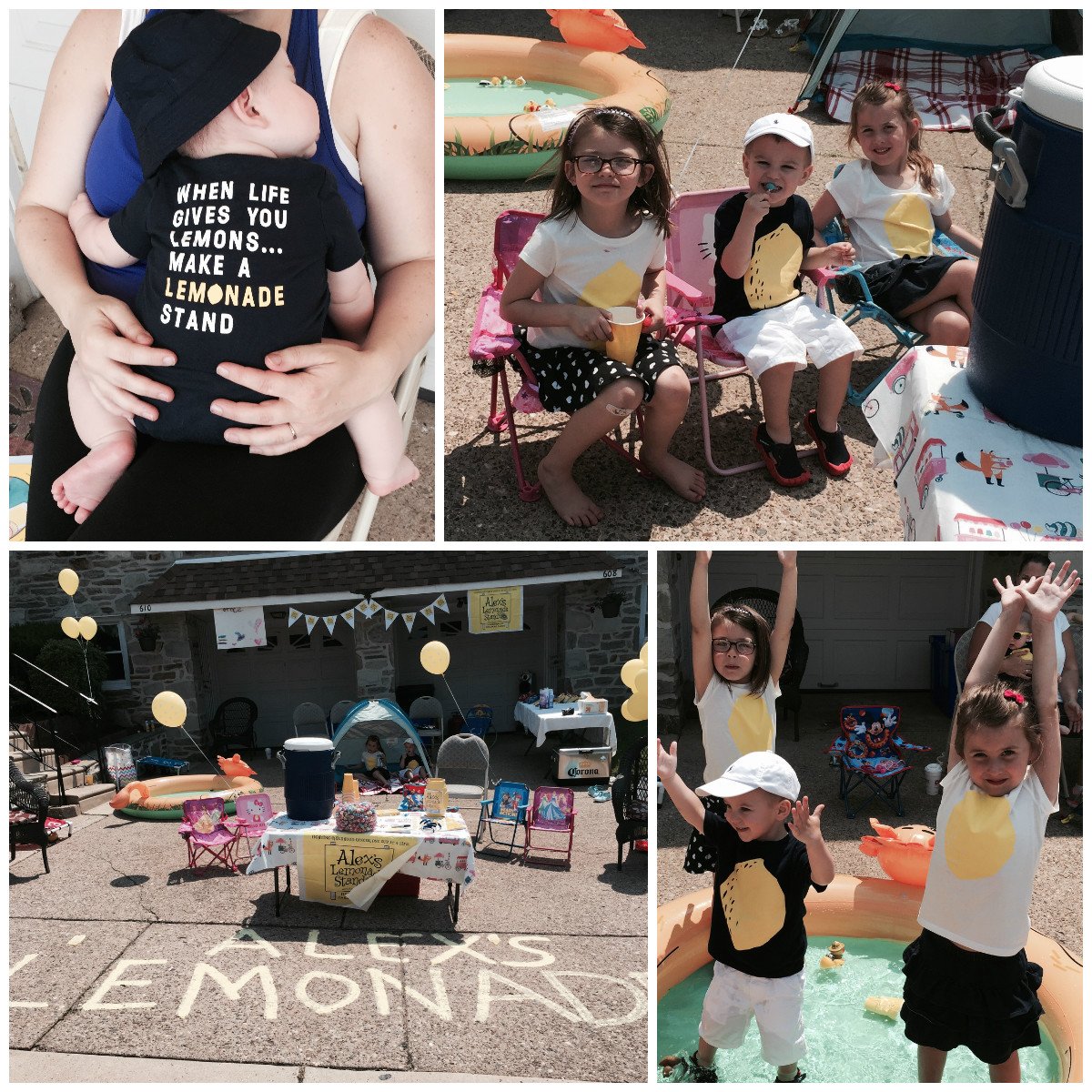 AlexsLemonade's tweet photo. Grace, Emma and Daniel were excellent lemonade stand hosts and raised an amazing $834 for childhood cancer research! https://t.co/QSCNEoXwg6