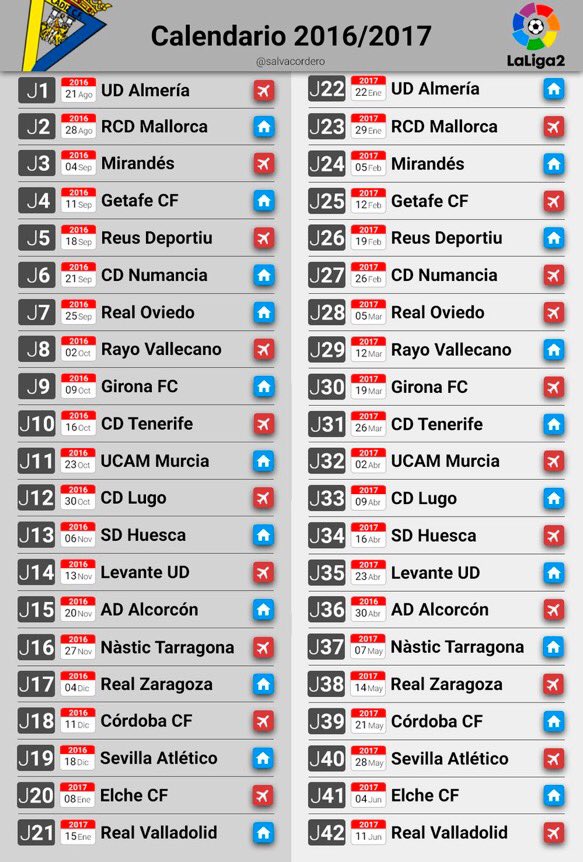 Cadiz_CF_news's tweet photo. CALENDARIO CÁDIZ CF 

Via @salvacordero 

#LaLiga #LaLiga2 https://t.co/0ecsprNSDc