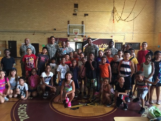 Sharpmidschool's tweet photo. #USAF came to visit @VetsSchool #vetssummer @CamdenSchools @HCSharpSchool #funfriday https://t.co/k7PU7Xnfwk