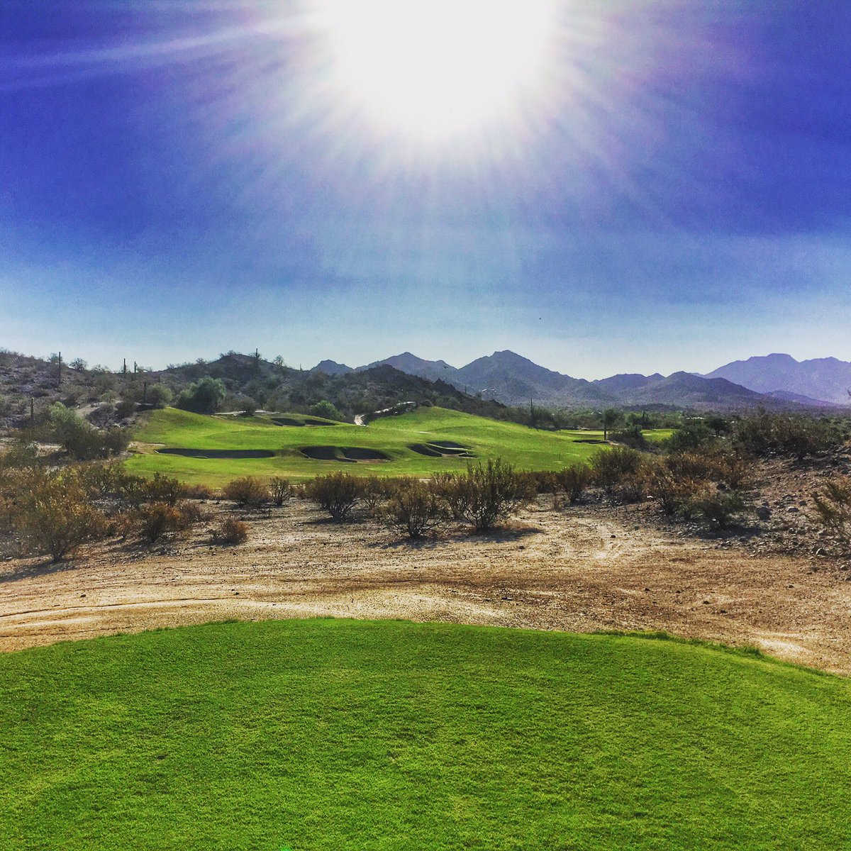 The sun shining over the Estrella's on this beautiful morning. Make it a great day! #BestInTheWest #PlayTroon