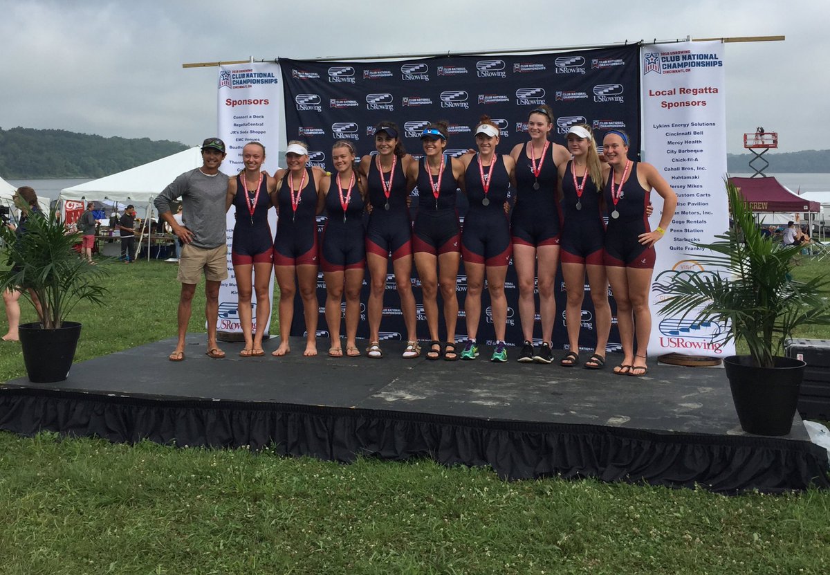 2nd place in the women's U19 8+ #clubnats16