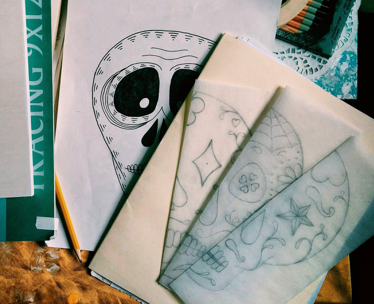 daninicoleart's tweet photo. Pumped to see what these sugar skulls look like when they are finished! #supportlocalartists #dc #washingtondc https://t.co/xzfjuMUilM