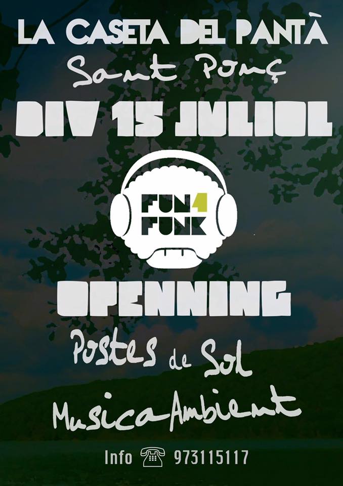 Fun4Funk_live's tweet photo. Ara mateix i fins a les 22.00h Sadio Ba Fane i SubBrain in session al pantà de Sant Ponç. https://t.co/QXQevXTzk8