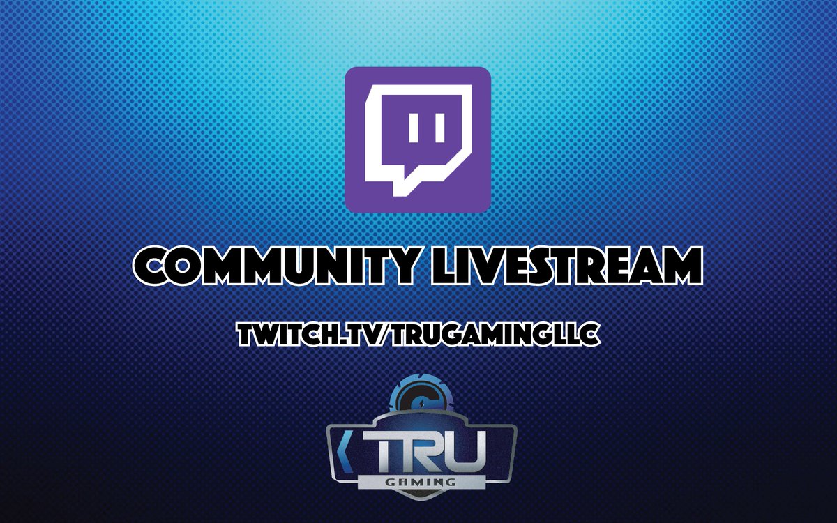 TRUgamingLLC's tweet photo. Tune in tonight at 7PM EST for our Community Livestream, featuring @gamerbuzzlin and @GameMastersBos ! 
#TRUteam https://t.co/lgg9ZmeEOO