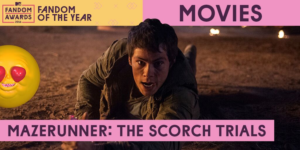 RT to vote <a href="/MazeRunnerMovie/">The Death Cure</a> as Fandom of the Year at the 2016 #FandomAwards!