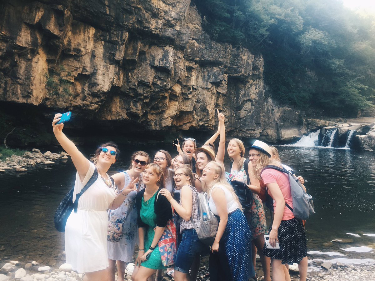 UUBCU's tweet photo. #team11 are well settled into camp life and enjoying learning more about Bulgarian culture! #PursueWhatCounts https://t.co/YeO2kDj389