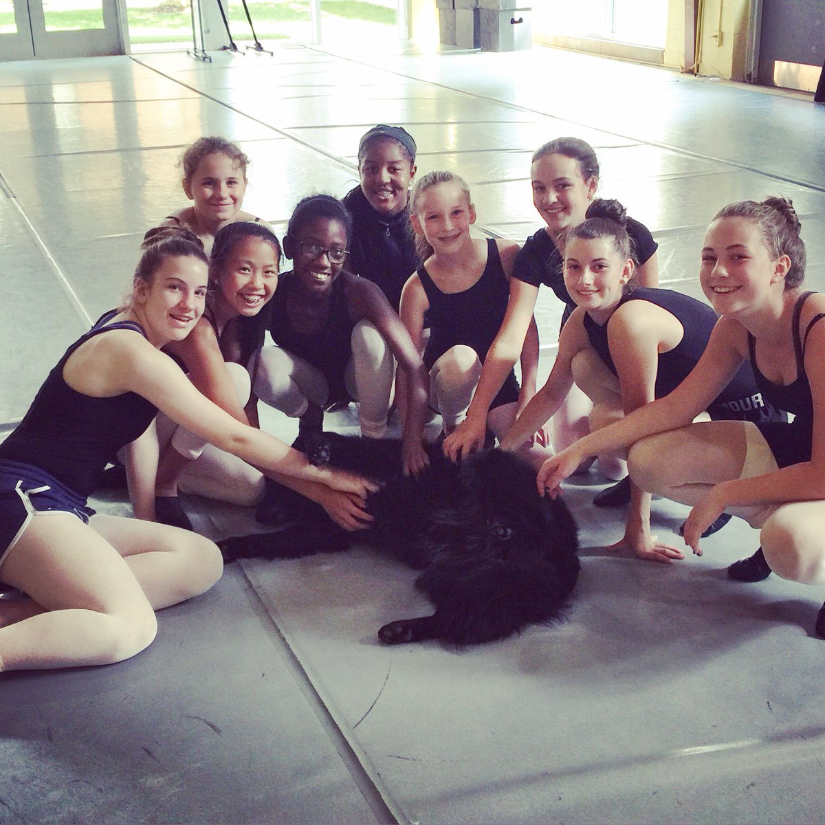 SPSGAthletics's tweet photo. TDC Summer dancers love the inspiration from Coach the Dog! #SPSGSummer #TDC #TDCSummer https://t.co/aANq0k5pQN