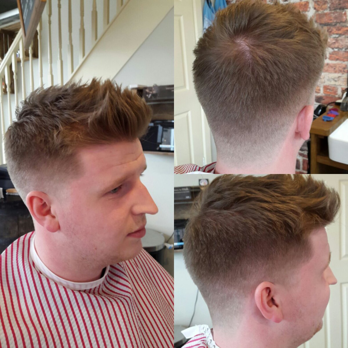0.5 Fade into textured top, styled with <a href="/HairMuk/">Muk Hair UK</a> Clay! @WahlAcademy @ModernBarberMag <a href="/Barbershopconne/">Barbershopconnect</a>