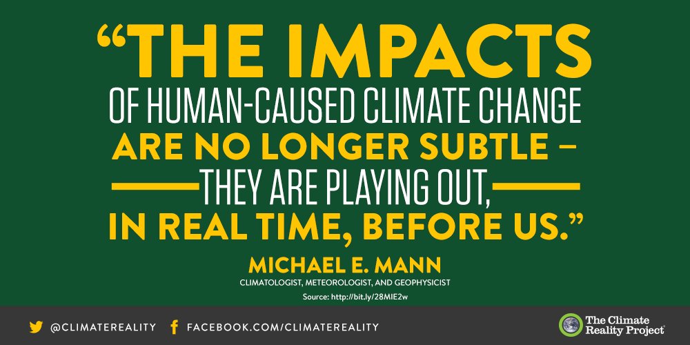 Human-caused climate change can be human-solved climate change. Retweet if you’re ready to #ActOnClimate!