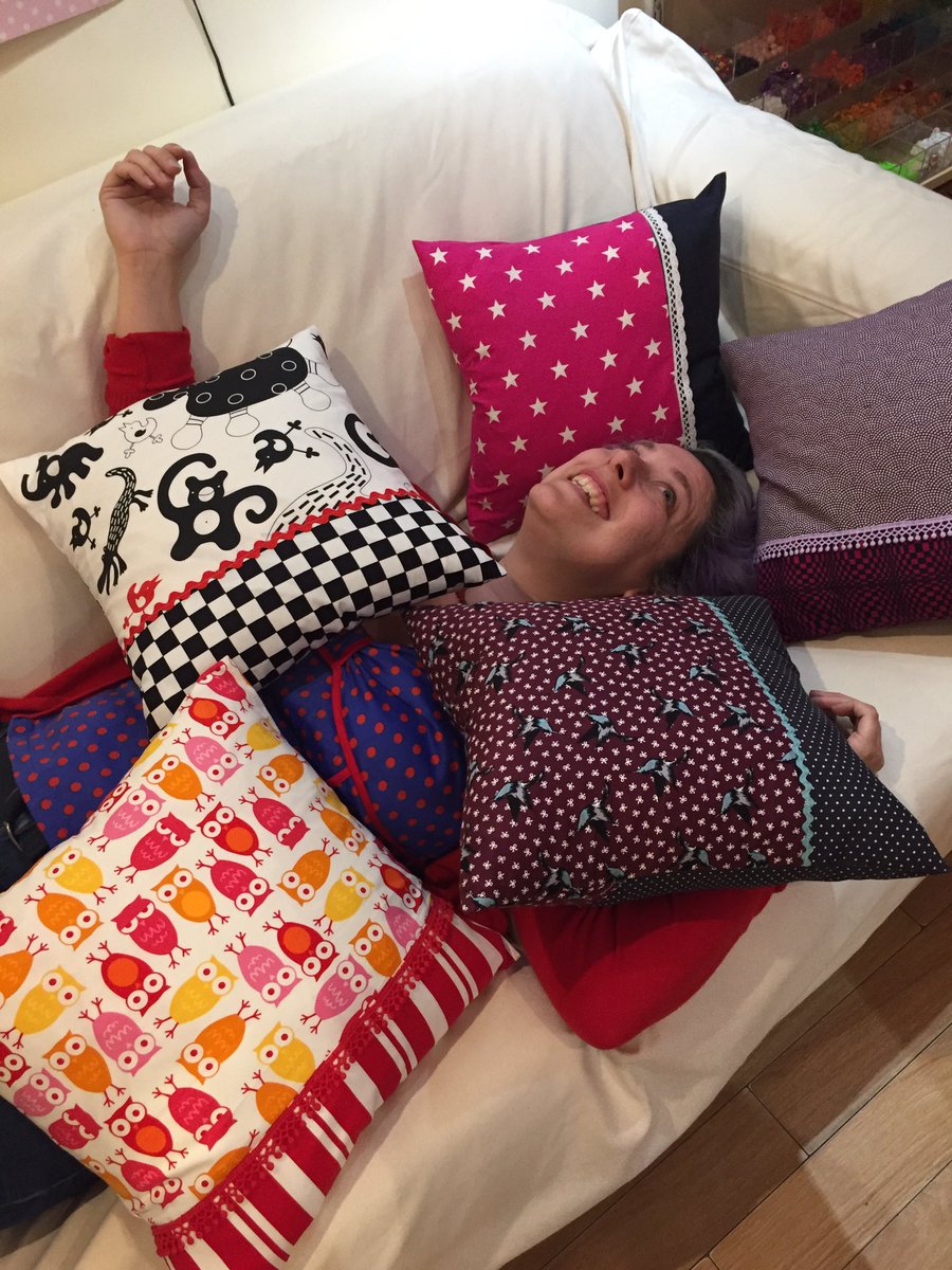 Cushion making class went well #Aberdeen #crafting #birthdaygirl
