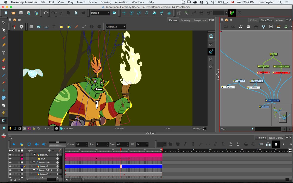 ToonBoom's tweet photo. Use Outline mode to see assets behind other assets in the #harmony14 Selecting a hidden asset has never been faster! https://t.co/kn4qpQ0A9j