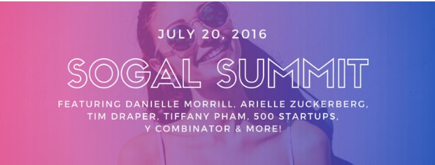 Check out sogalsummit.com - awesome event July 18/20 from female-led millennial VC firm <a href="/sogalventures/">SoGal Ventures</a>!
