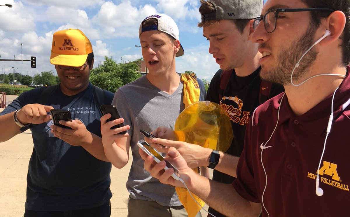 GopherSports's tweet photo. Gotta catch 'em all. #PokemonGO https://t.co/VqFzhZ7lsK