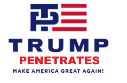 The #TrumpPence logo, like all good logos, really gets inside you. #Trumppenceabag