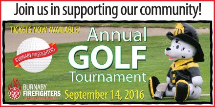 <a href="/IAFF323/">Burnaby Fire L323</a> Charitable Golf Tourney Tickets on sale now Sept.14,2016 burnabyfirefighters.com <a href="/CityofBurnaby/">City of Burnaby</a> #charity