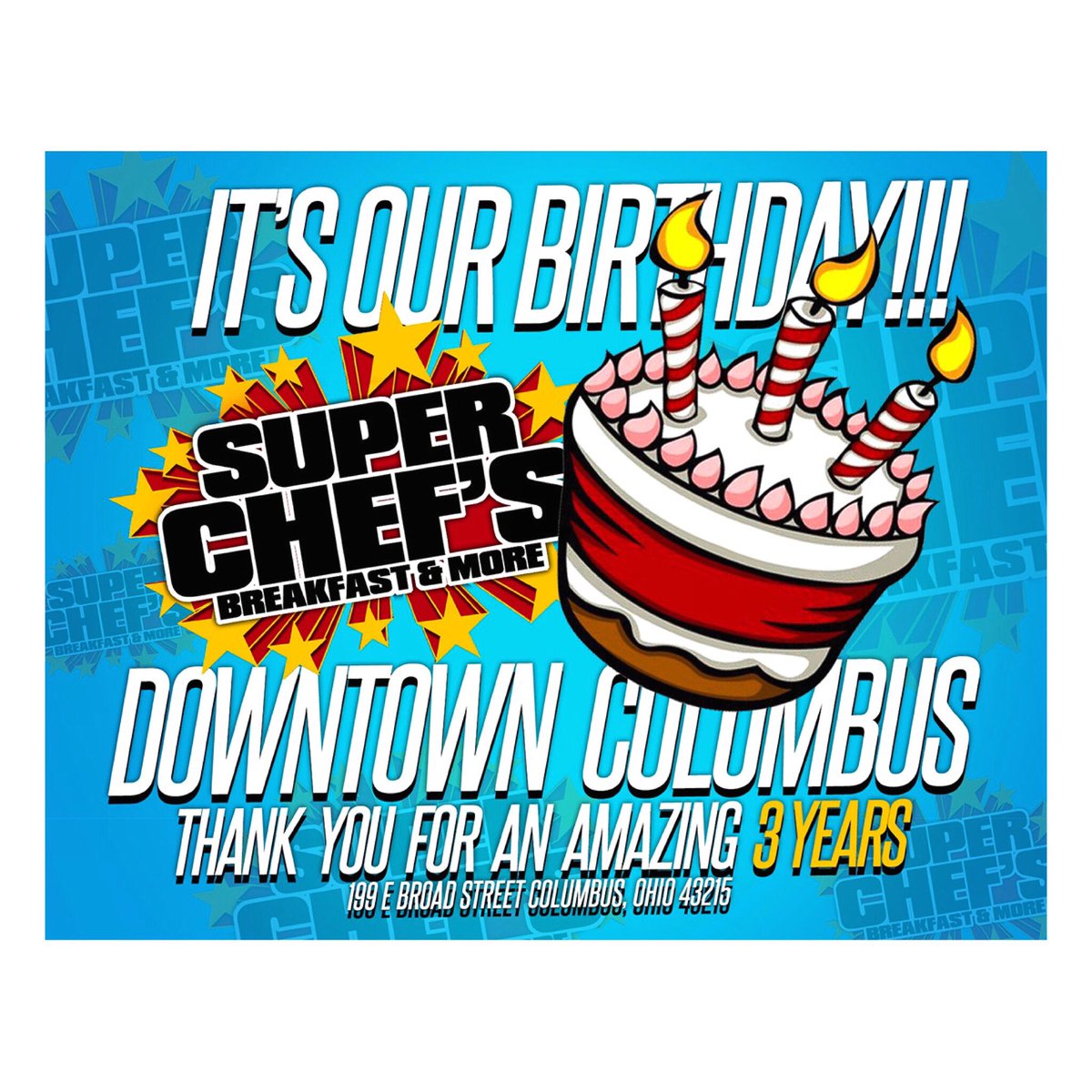 HEADAKE614's tweet photo. 3 Years... #Blessings Thanks Columbus For All The Support! #SuperChefs #Ohio https://t.co/o2EiYBFawF