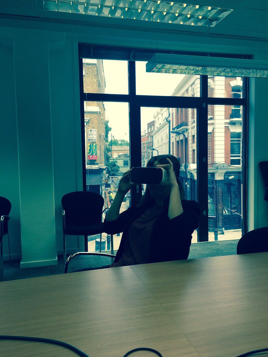 Fun day playing with gadgets with our work exp students! @ParliHill #girlsintech #tech #VR #workingatTR #HoloLens