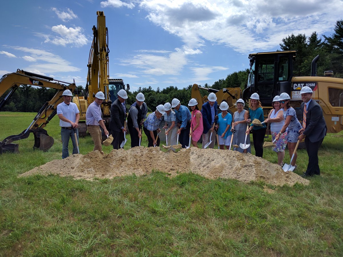 #monarchschool #groundbreaking for their new #school on Eastern Ave #RochesterNH @FostersDailyDem