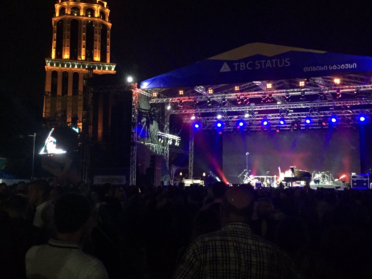 AndrewSurmani's tweet photo. Enjoying Jacob Collier at #HelloJazz Black Sea Jazz Festival, Batumi, Georgia. https://t.co/LOaco1YlCy